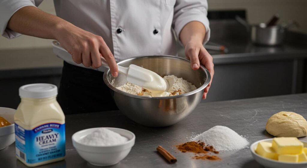 Why Put Heavy Cream on Cinnamon Rolls Before Baking