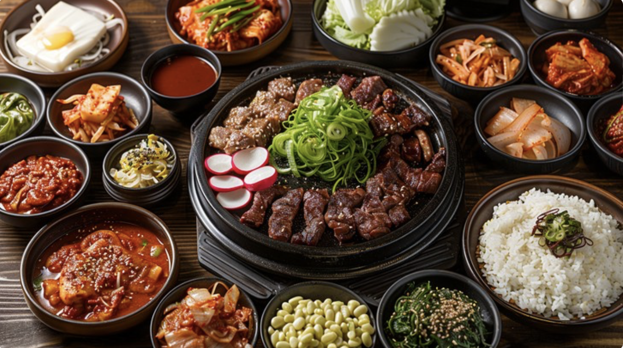 What are the main ingredients in korean barbecue