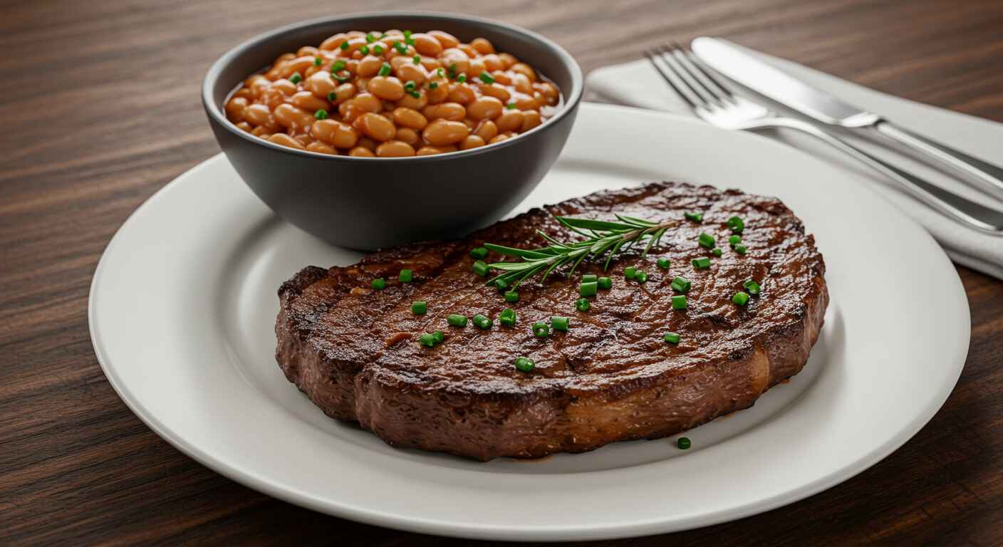 What meat goes well with baked beans1