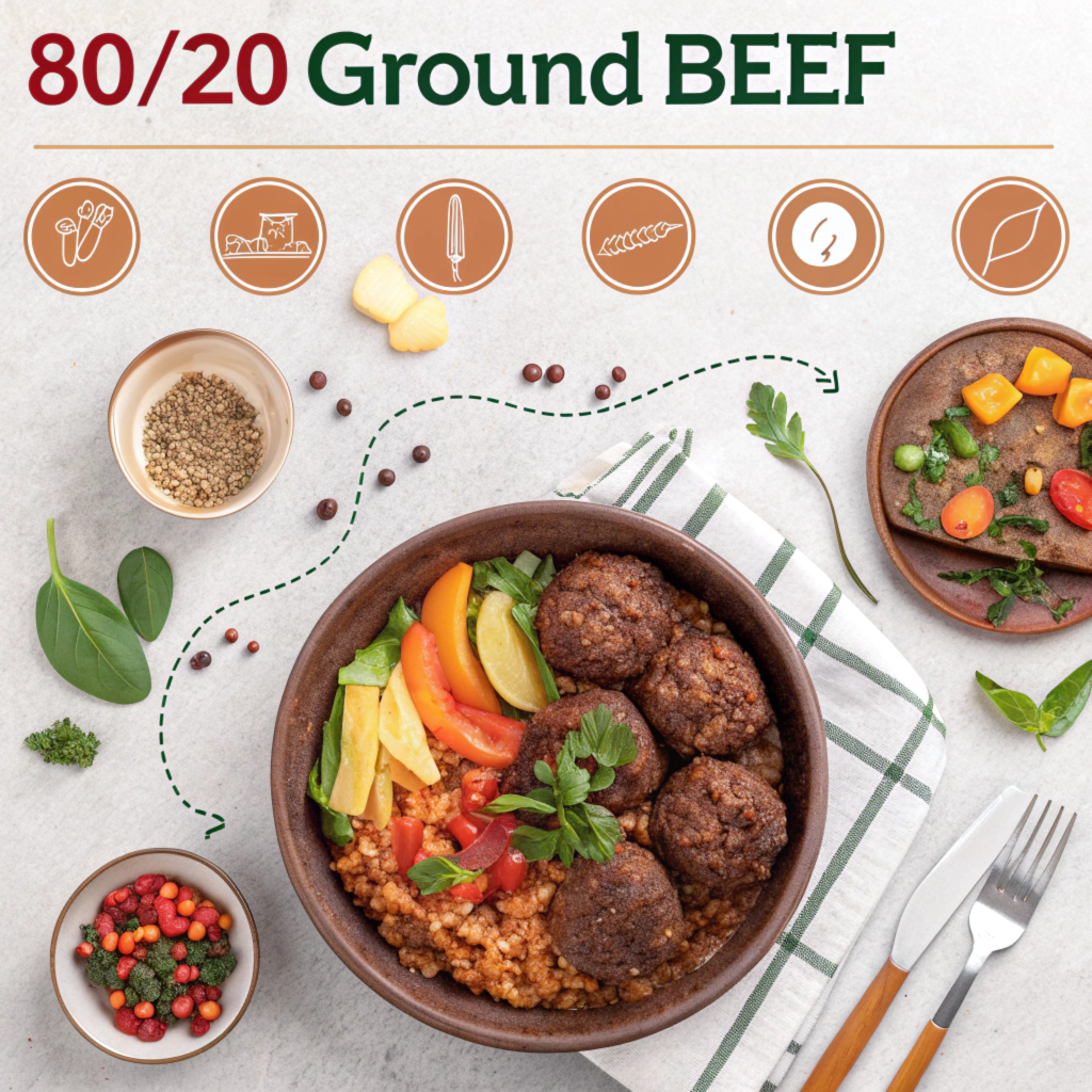 Is 80/20 ground beef healthy