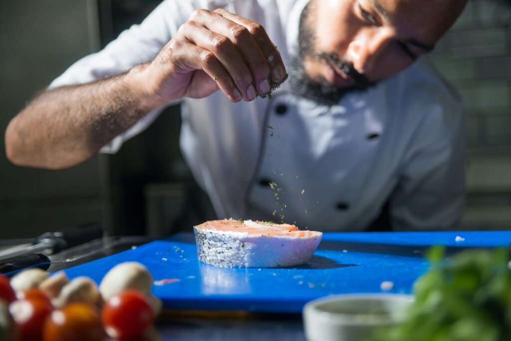 grilled salmon with herbs 2