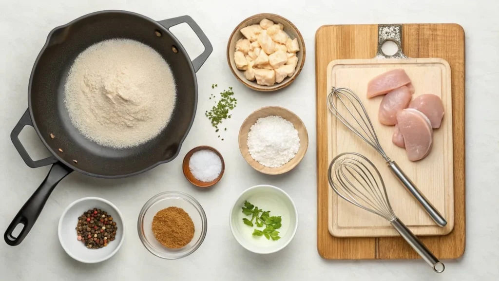 Essential Tools And Ingredients To Fry Chicken 2